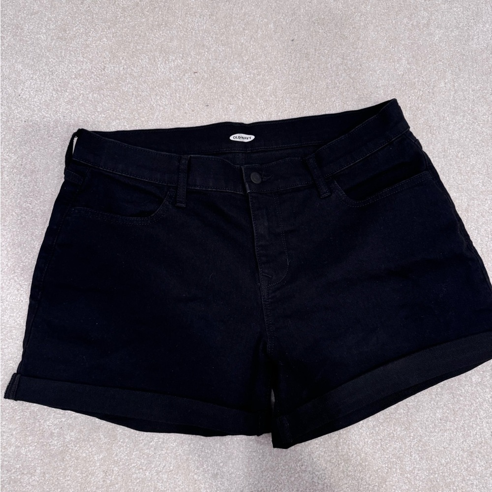 Old Navy Black Jean Stretch Short Size 12 Never Worn